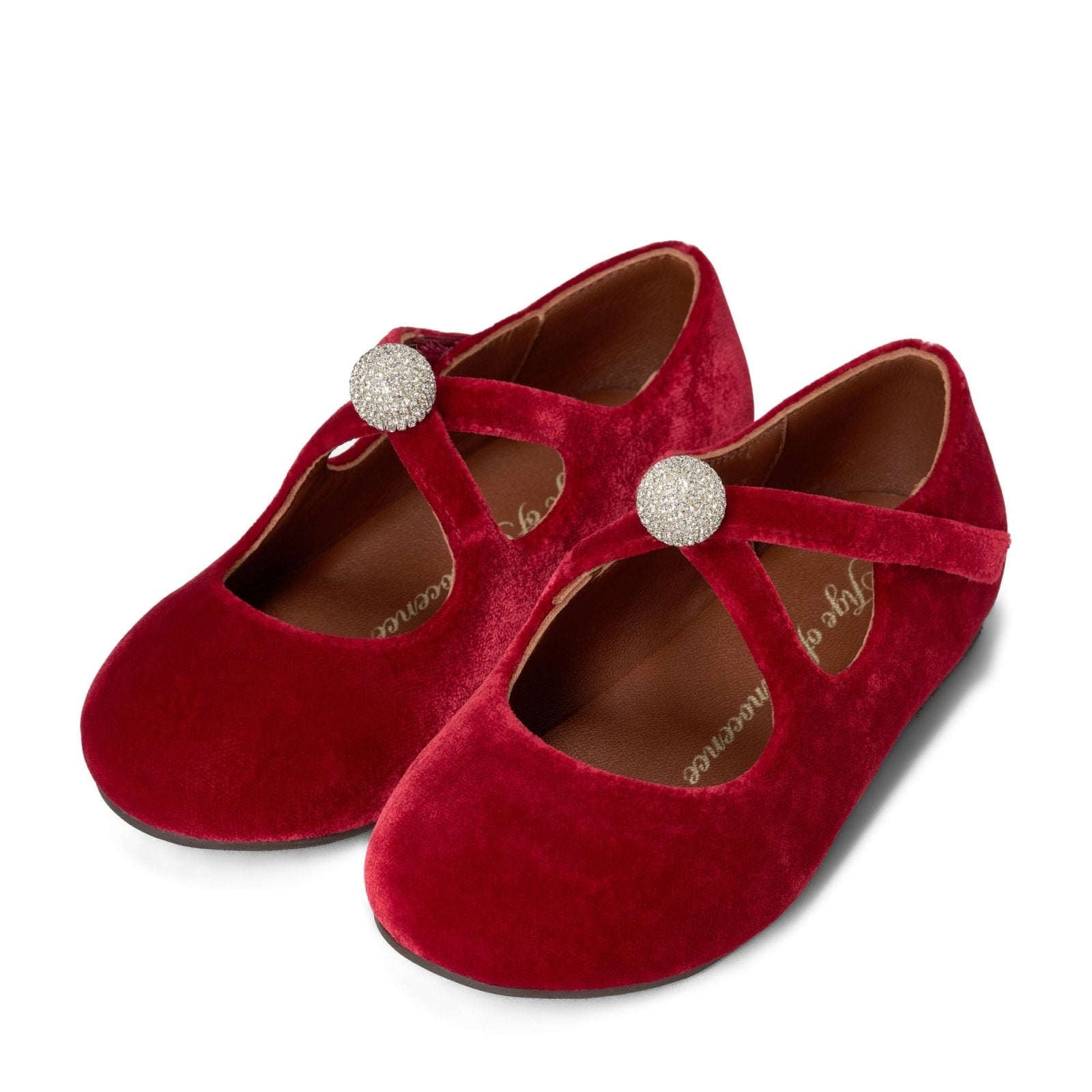 designer Kristen Red Shoes for girls by Age of Innocence