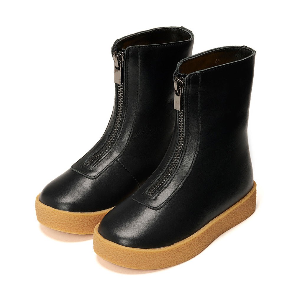 Leah Leather High Black Boots Boots Age of Innocence