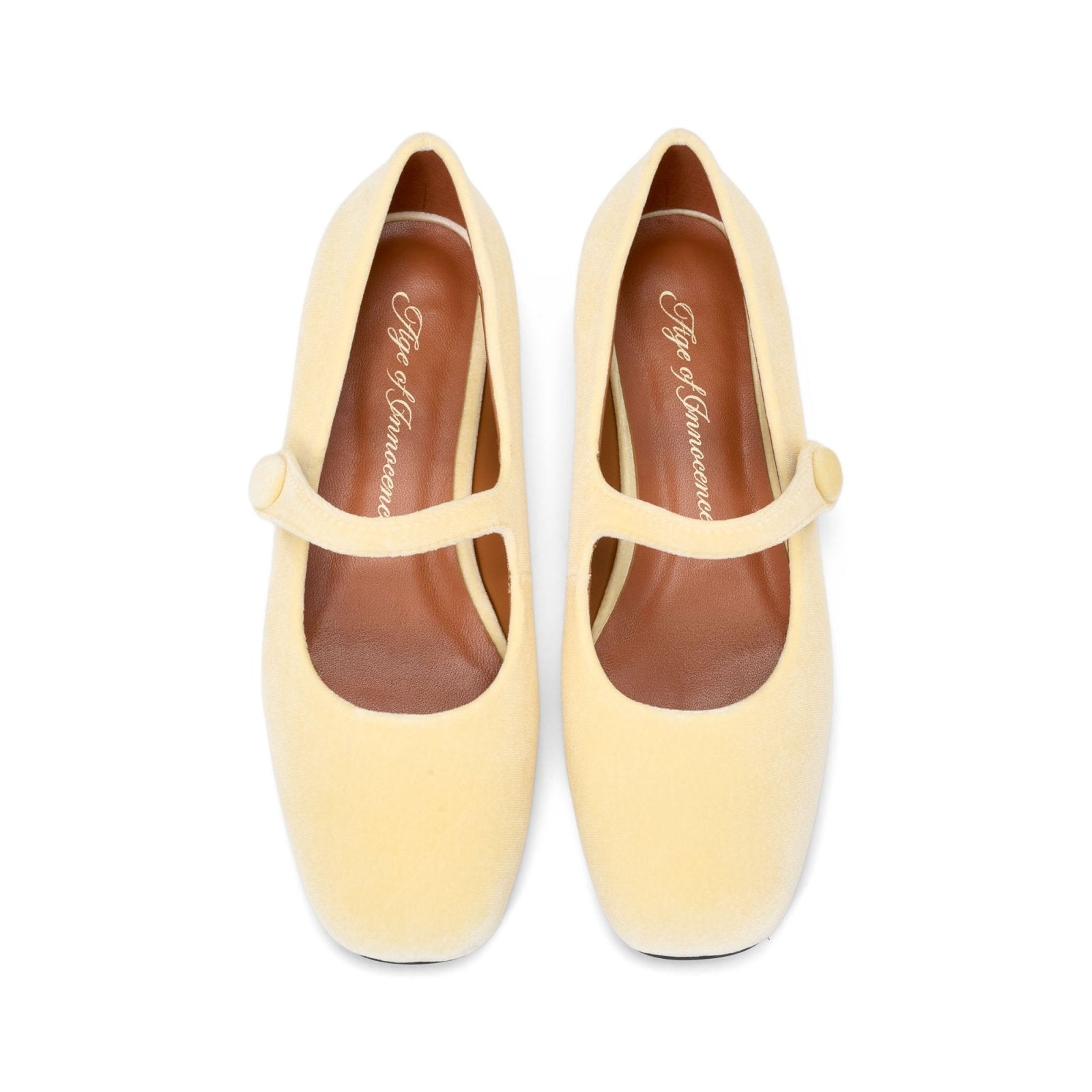 Lisette Yellow Flats Shoes Age of Innocence Women