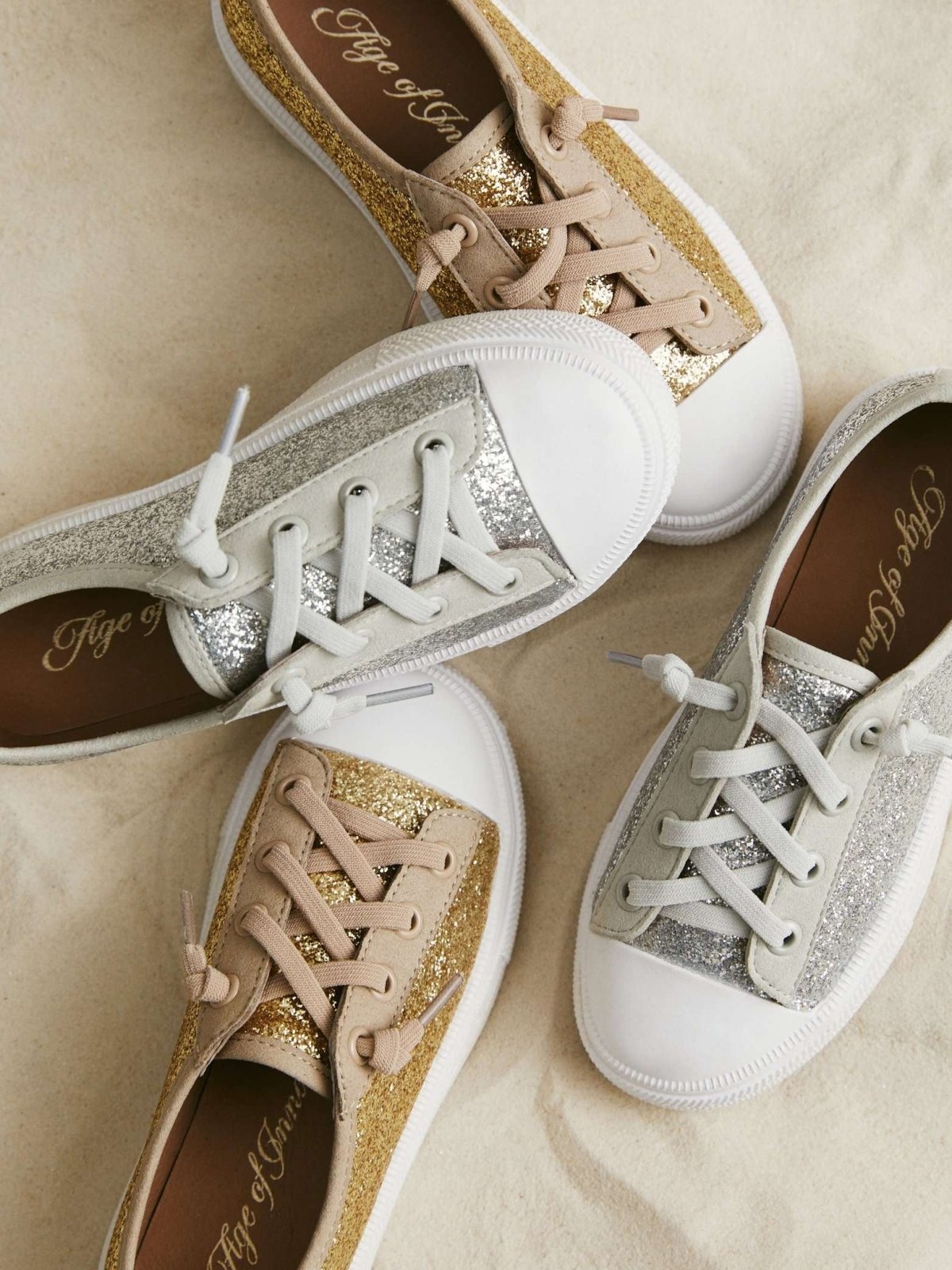 Mabel Gold Sneakers by Age of Innocence