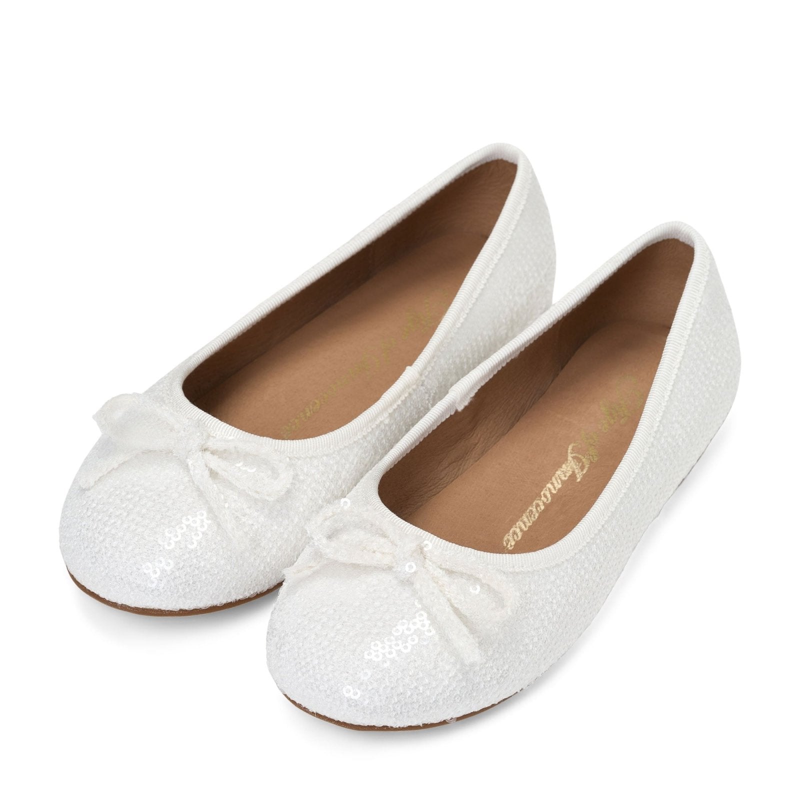 Odette White Flats Shoes Age of Innocence