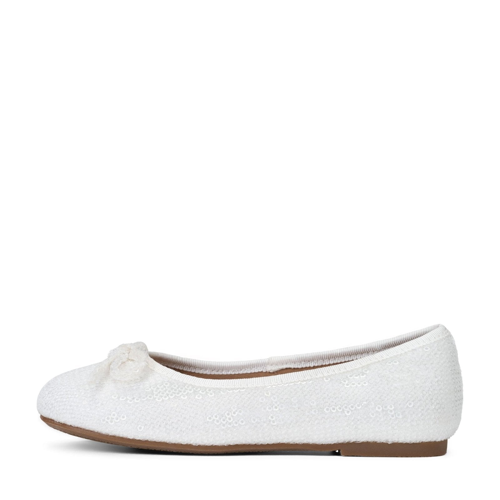 Odette White Flats Shoes Age of Innocence