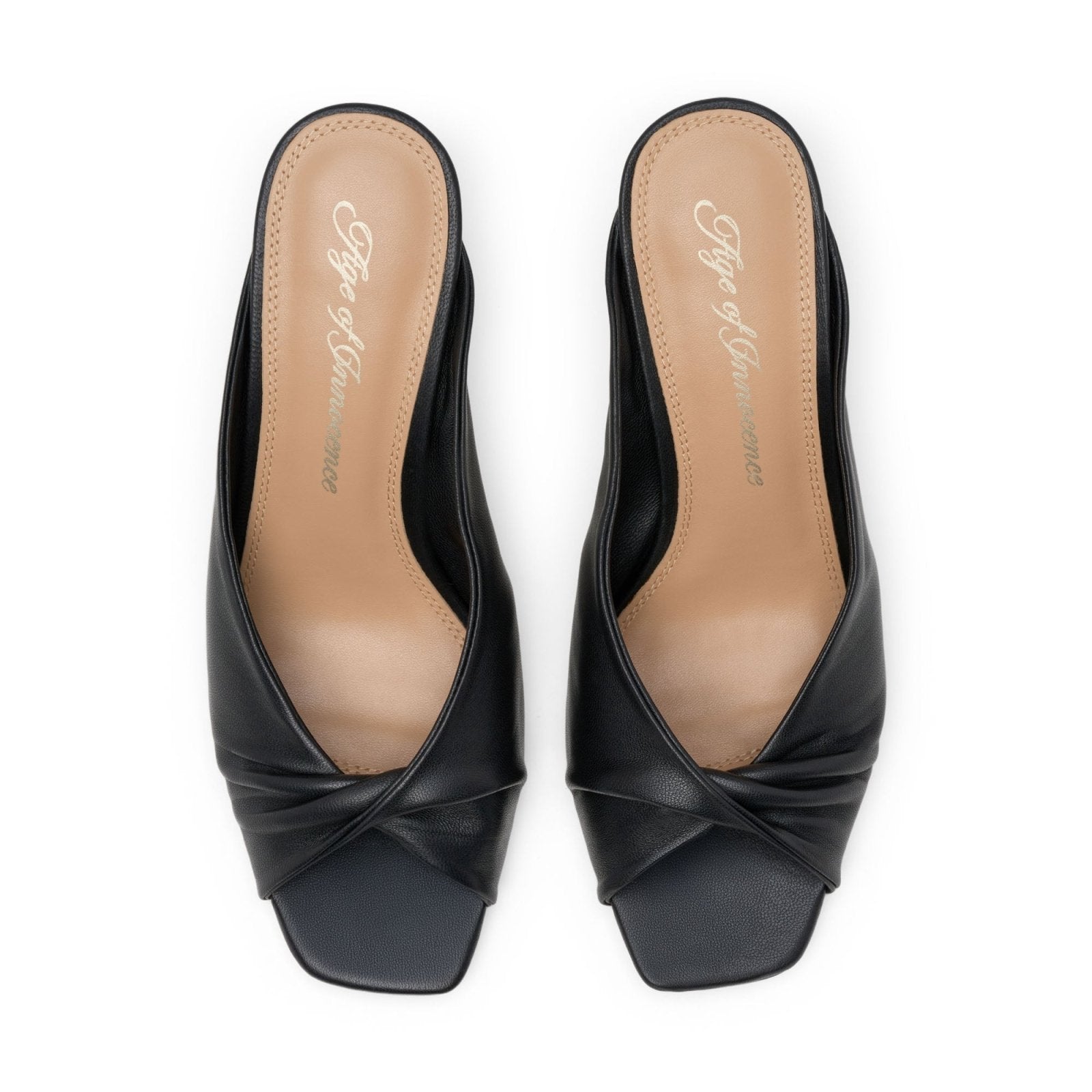 Patti Black Mules Mules Age of Innocence Women