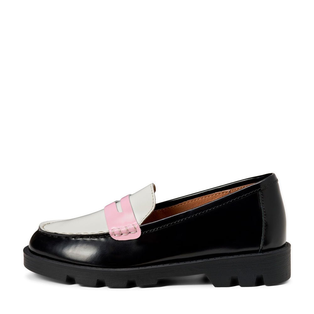 Paula Black /White /Pink Loafers Loafers Age of Innocence
