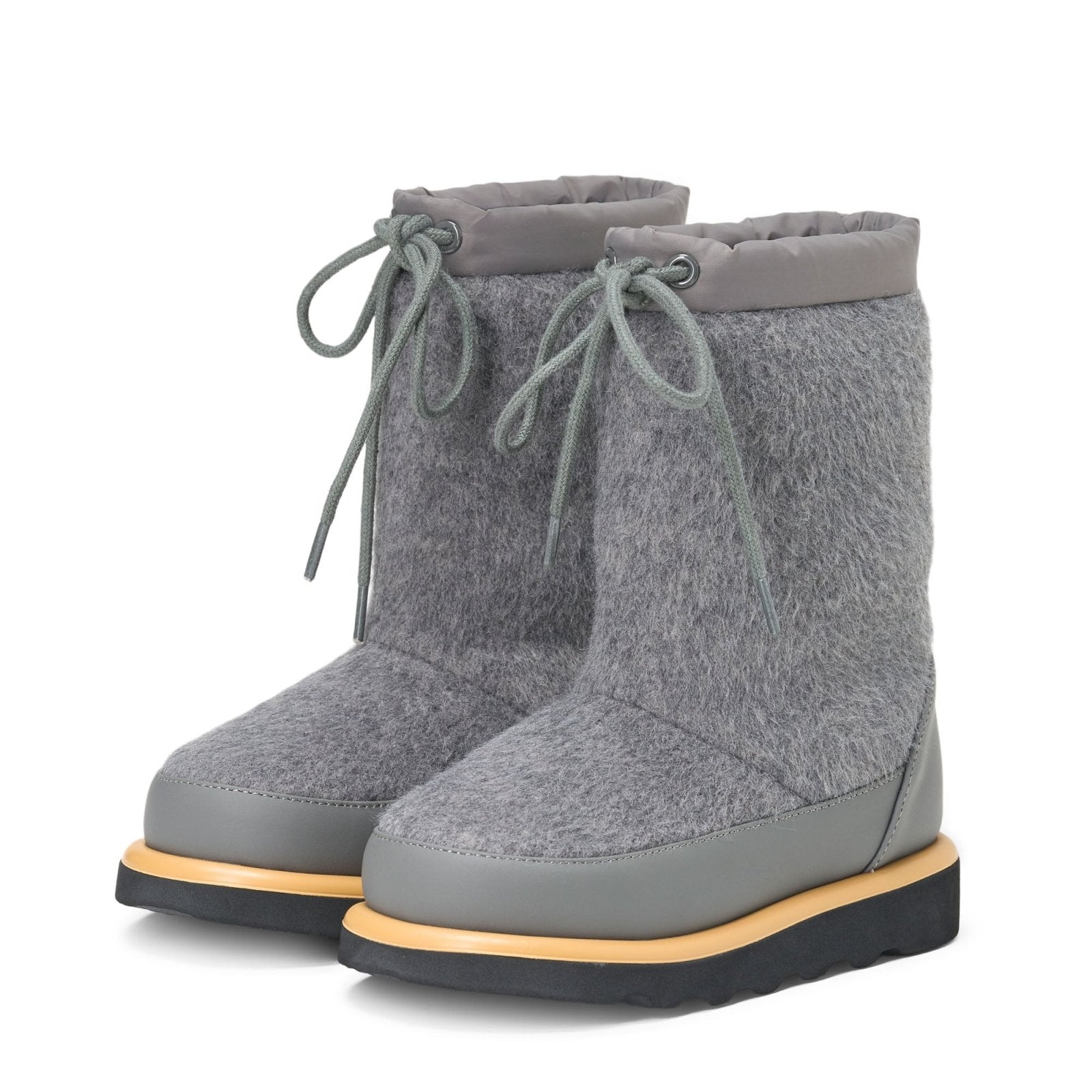 designer Rey Wool Dark Grey Boots for girls by GENTS by Age of Innocence
