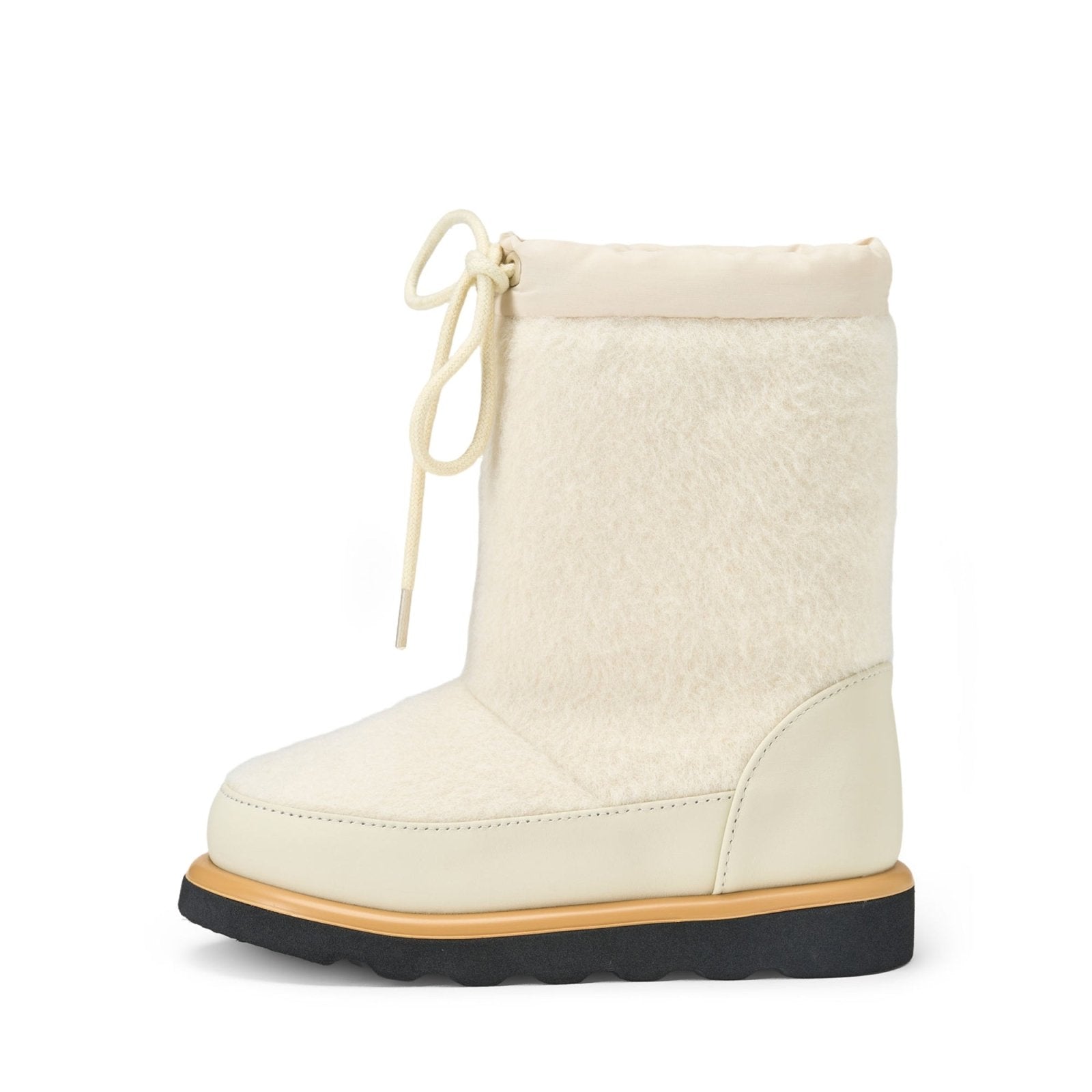 designer Rey Wool White Boots for girls by Age of Innocence