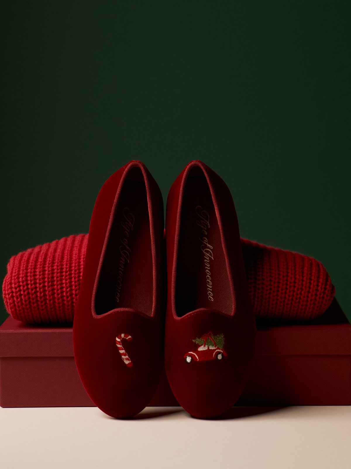 Santa Baby 2.0 Red Loafers Loafers Age of Innocence