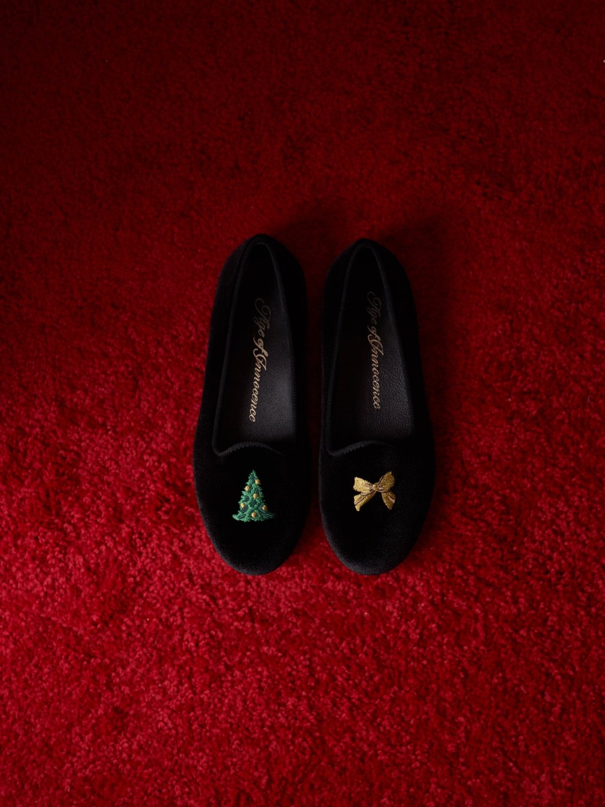 Santa Baby Black Loafers Loafers Age of Innocence