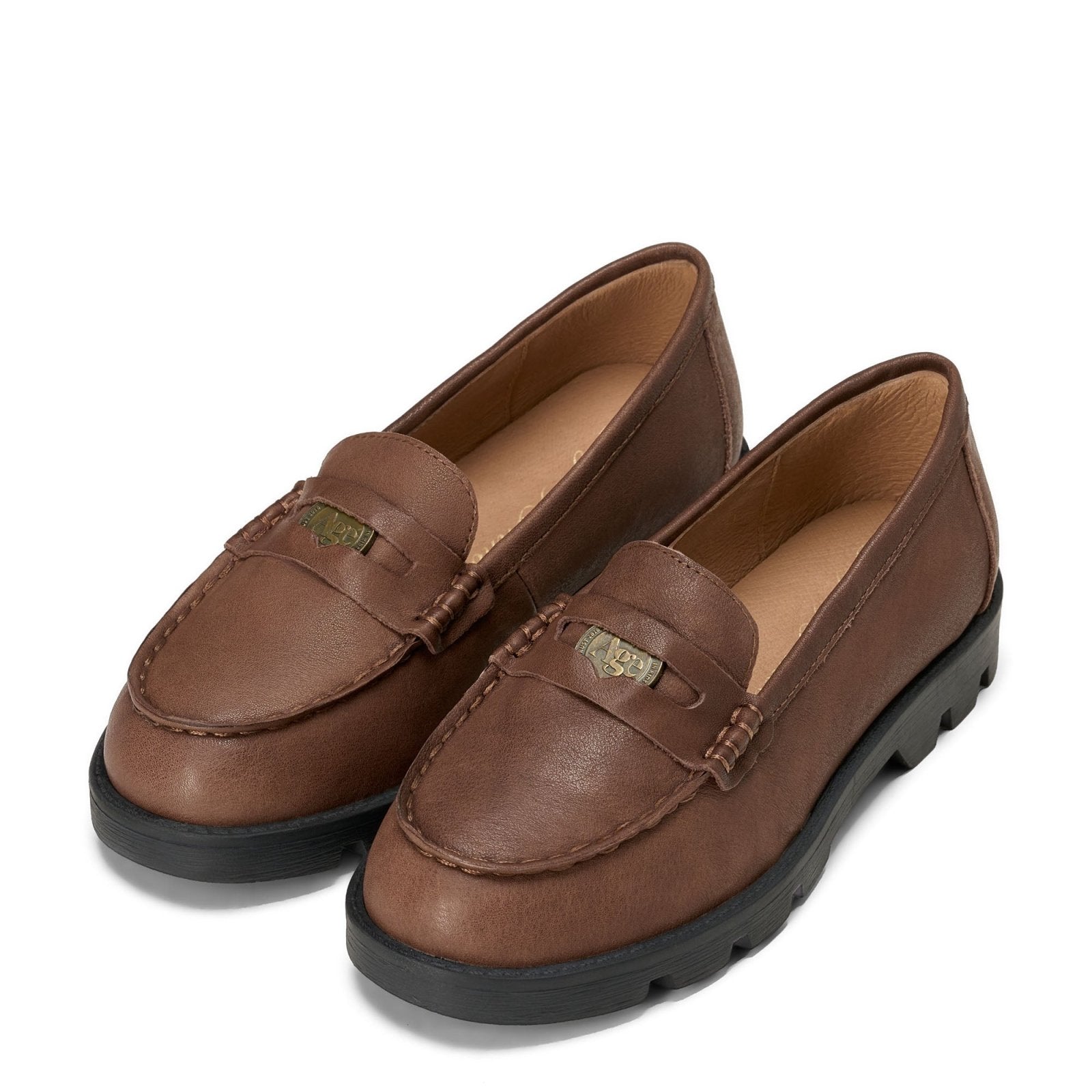 designer Tally Brown Shoes for girls by Age of Innocence