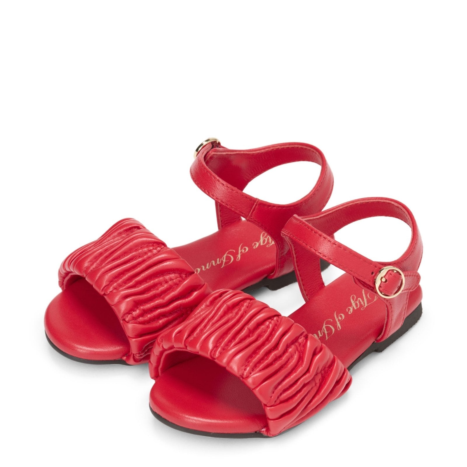 designer Tanya Red Sandals for girls by Age of Innocence