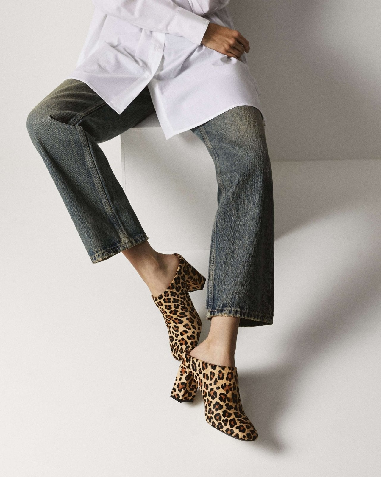 Tasha Animal Print Shoes Mules Age of Innocence Women