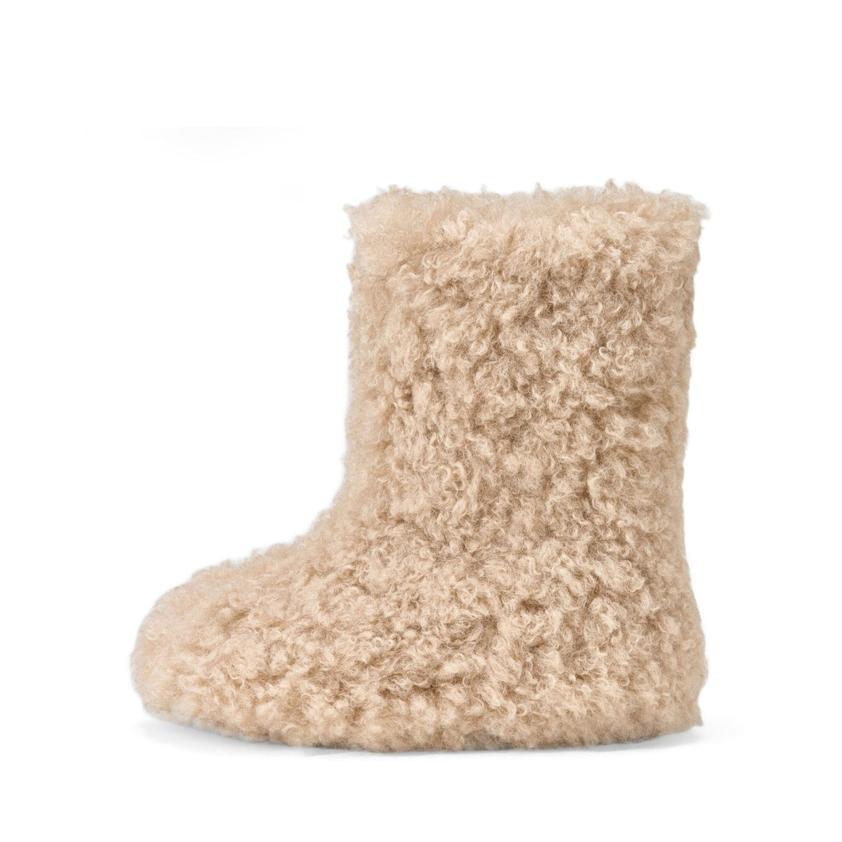 designer Yuki Midi Beige Boots for girls by Age of Innocence