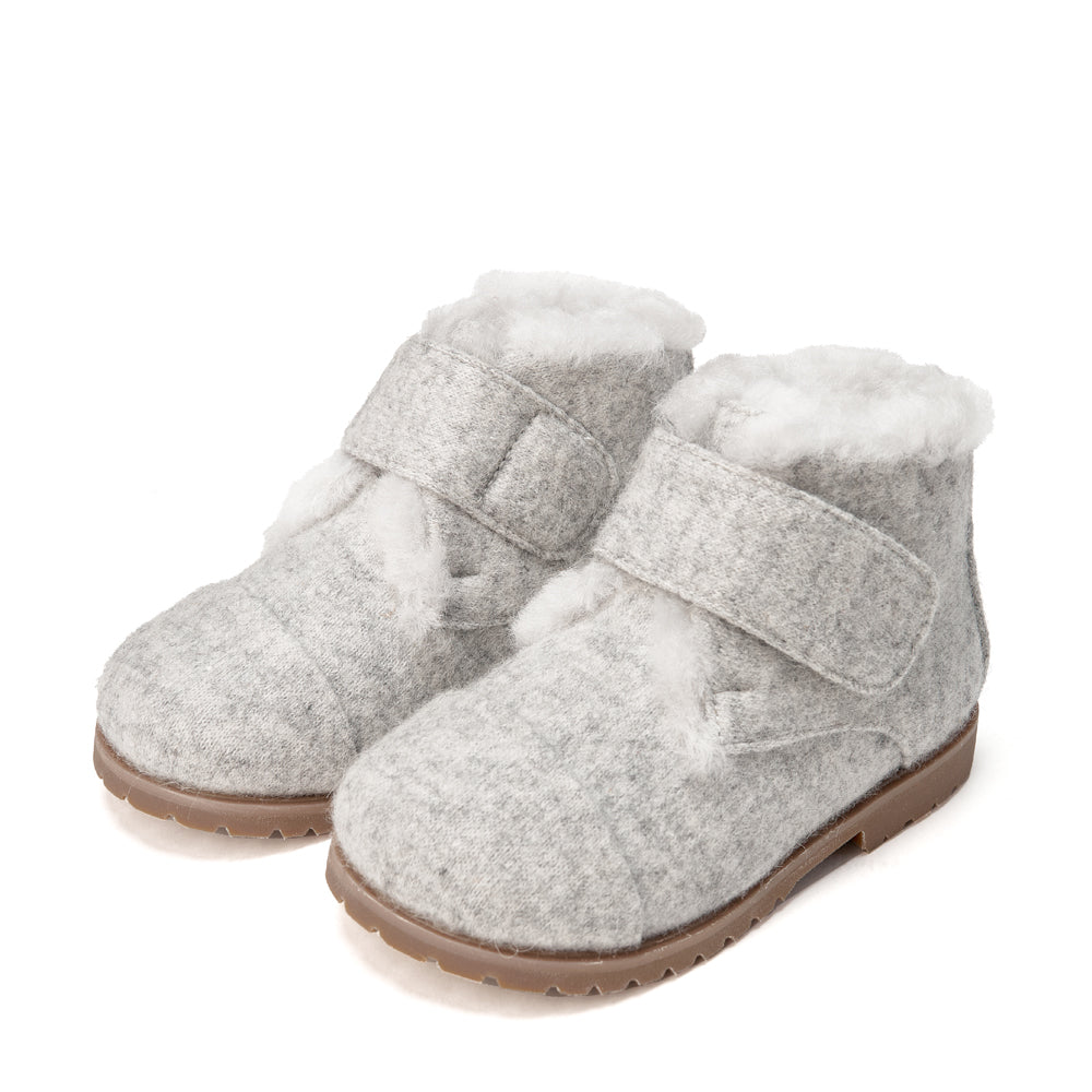 Zoey Wool Grey Boots Boots Age of Innocence