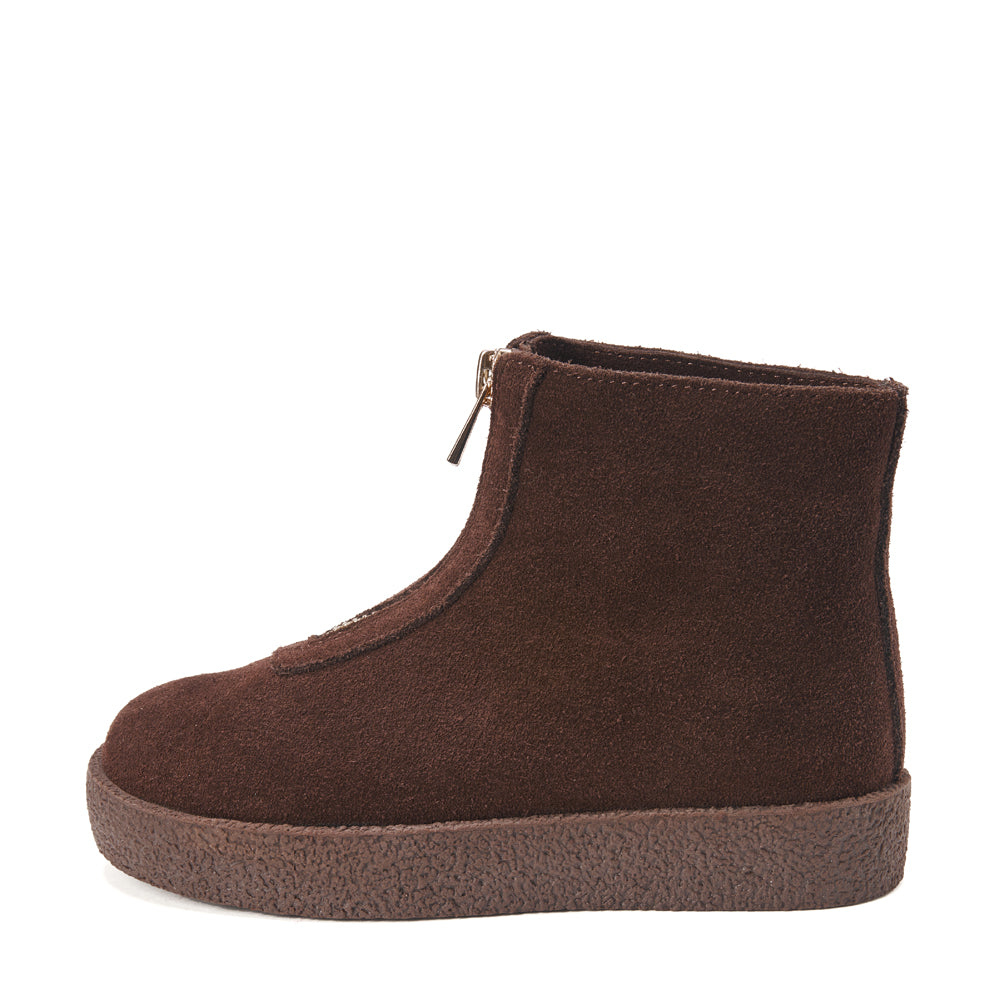 Leah Suede Chocolate Boots by Age of Innocence