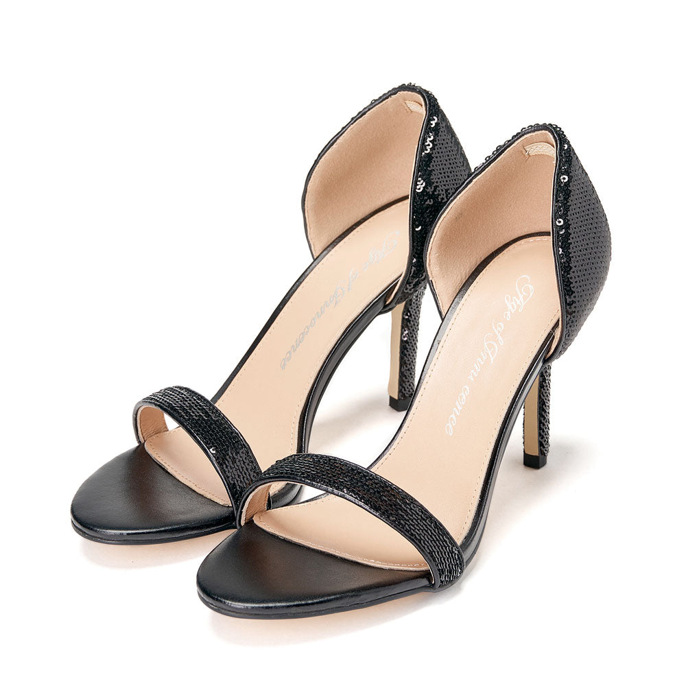 Mimi Sequins Black Sandals Sandals Age of Innocence Women