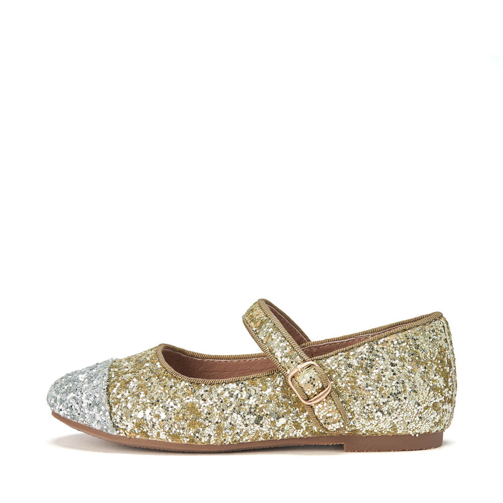 Bebe Glitter 2.0 Gold/Silver Shoes Shoes Age of Innocence
