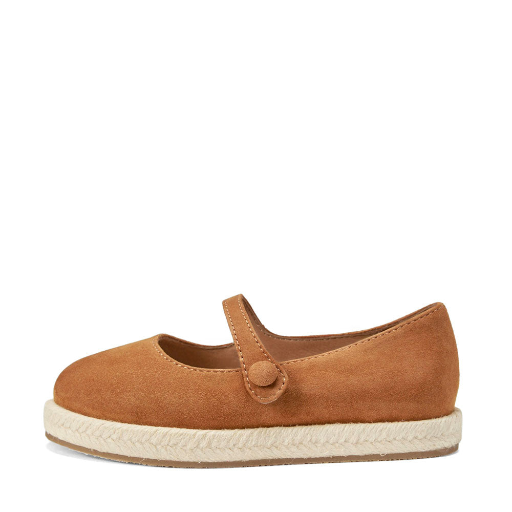 Hailey Suede Camel Espadrilles Shoes Age of Innocence