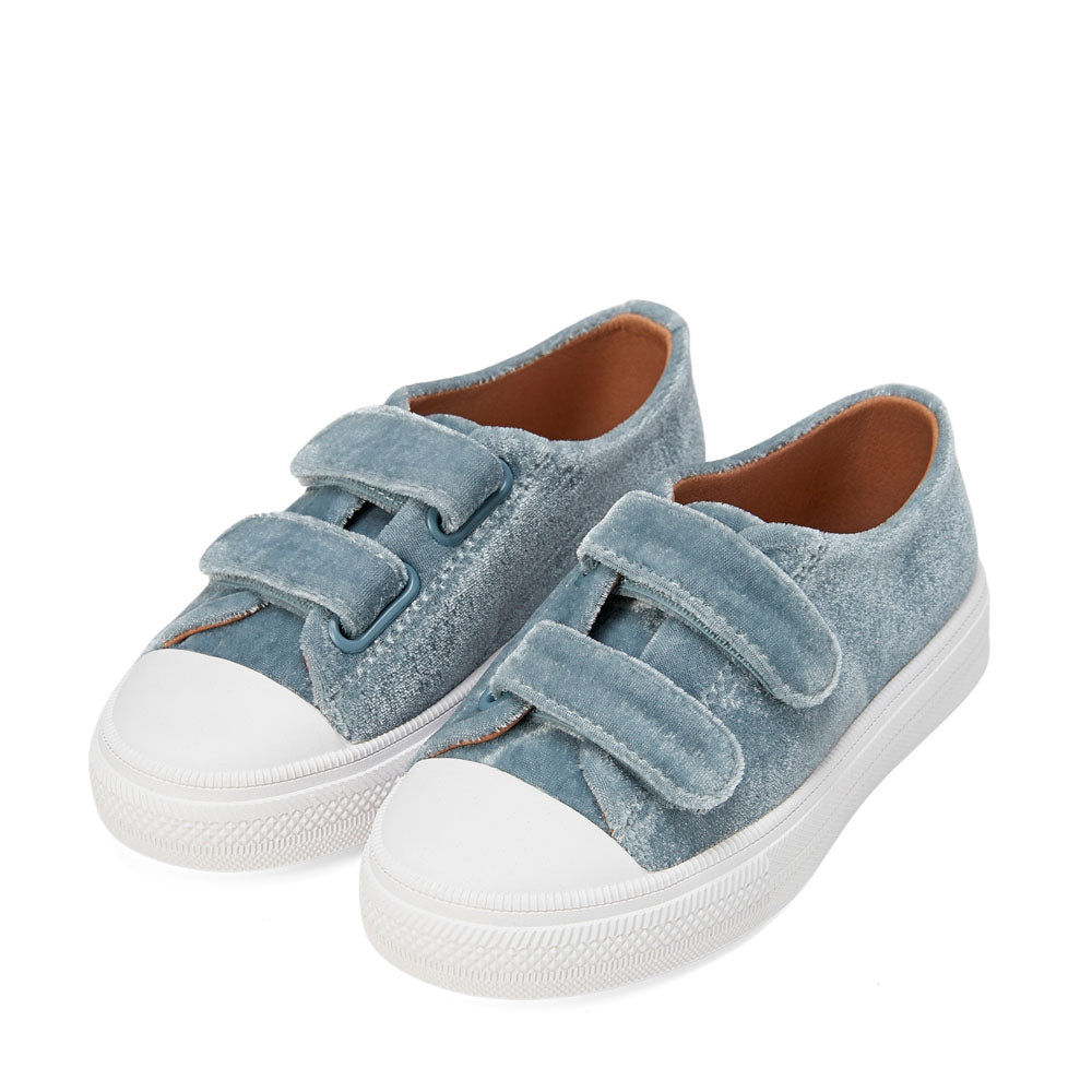 Jessie Velvet Blue Sneakers by Age of Innocence