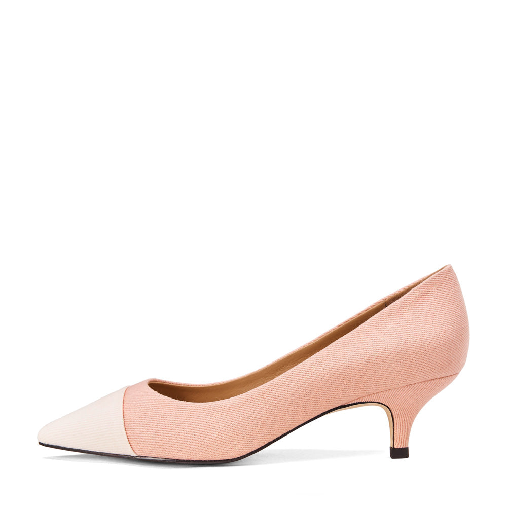 Juliette Canvas Pink/White Shoes Shoes Age of Innocence Women