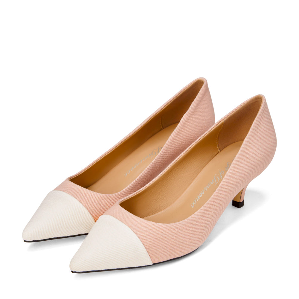 Juliette Canvas Pink/White Shoes by Age of Innocence