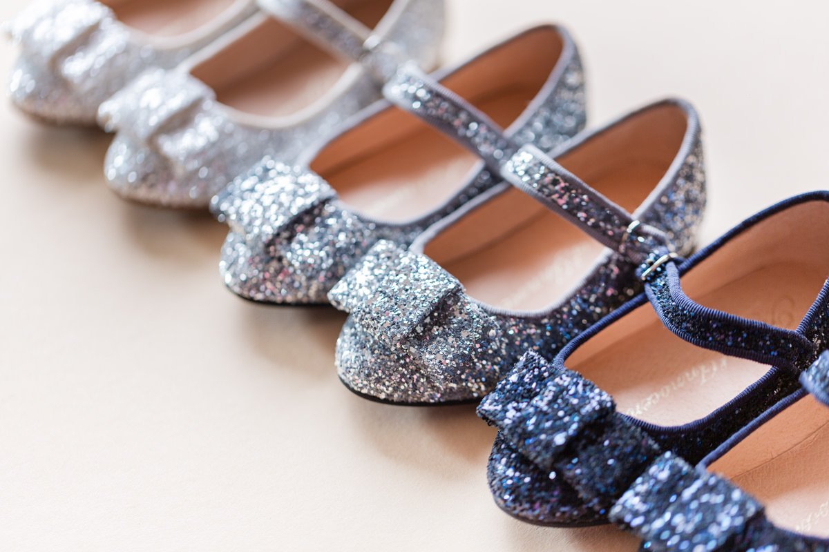 Ellen Glitter White Shoes by Age of Innocence