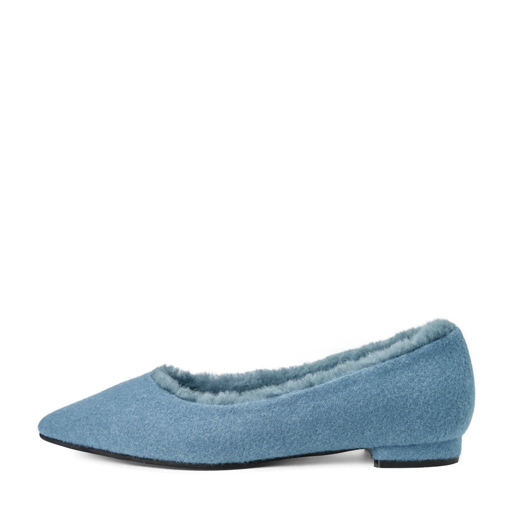 Anais Wool Blue Shoes by Age of Innocence