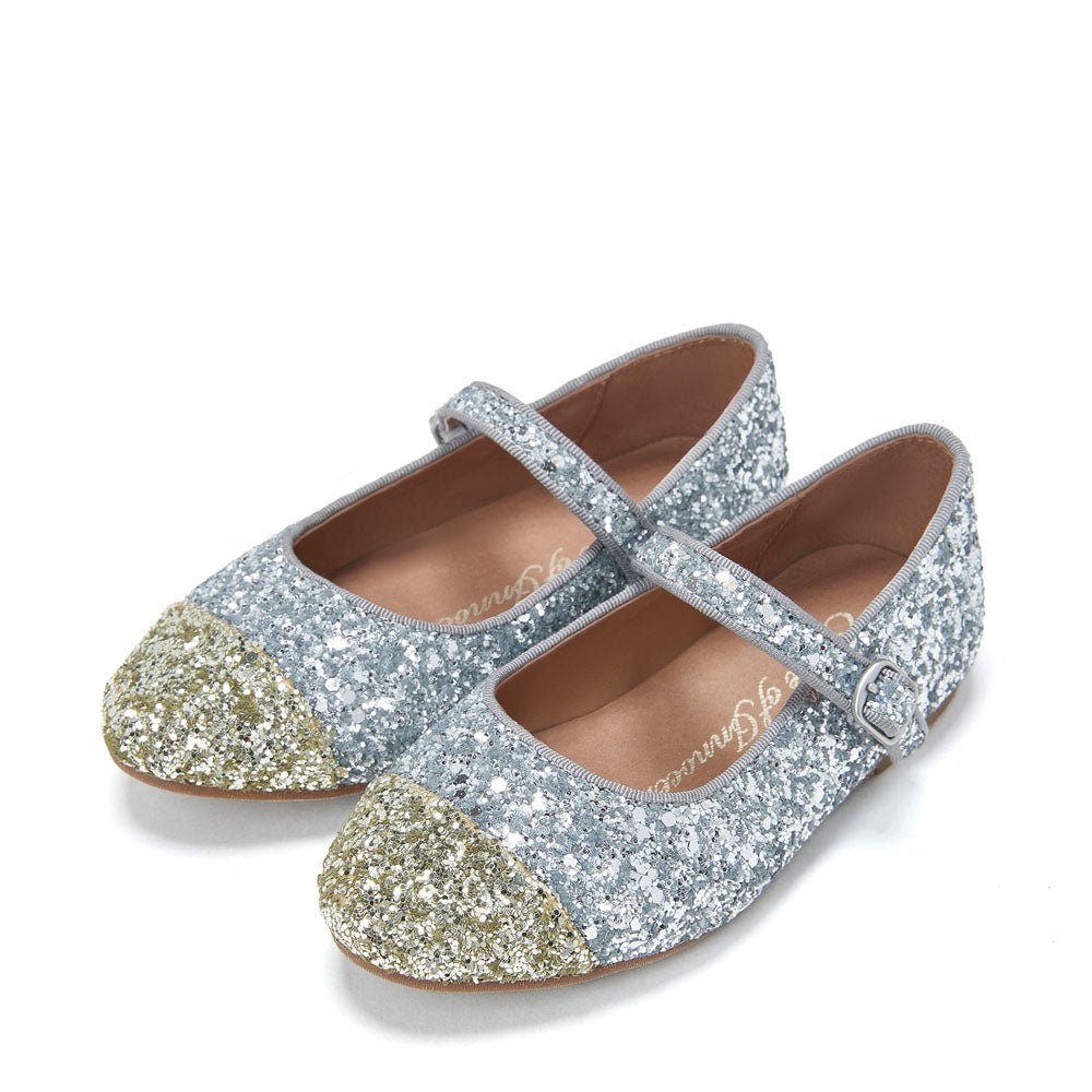Bebe Glitter 2.0 Silver/Gold Shoes Shoes Age of Innocence