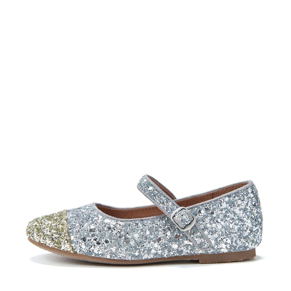 Bebe Glitter 2.0 Silver/Gold Shoes Shoes Age of Innocence