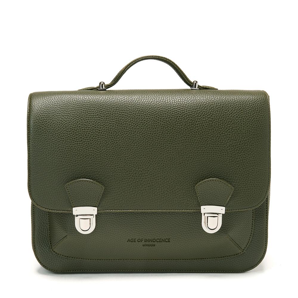 Boston Khaki Schoolbag by Age of Innocence