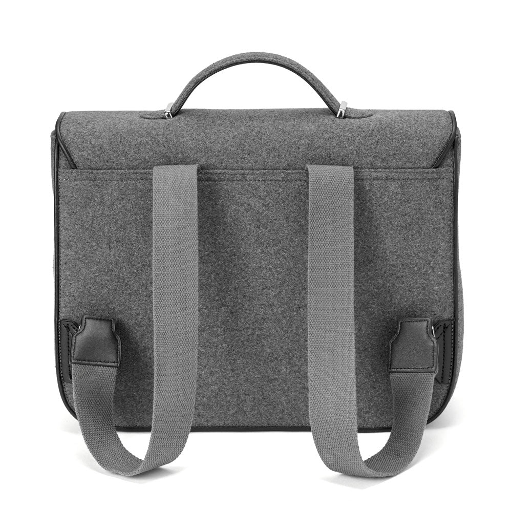 Boston Wool Grey Schoolbag by Age of Innocence