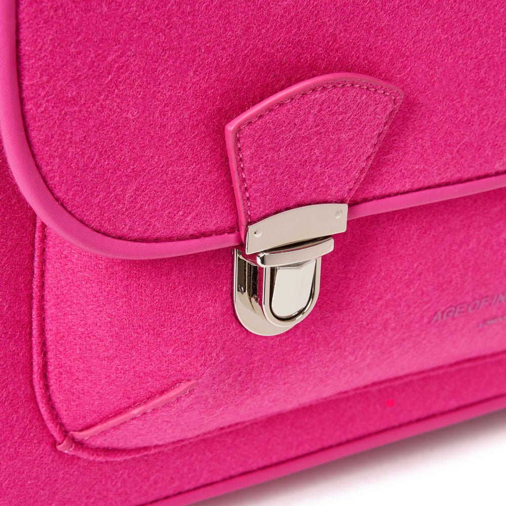 Boston Wool Fuchsia Schoolbag Schoolbag Age of Innocence