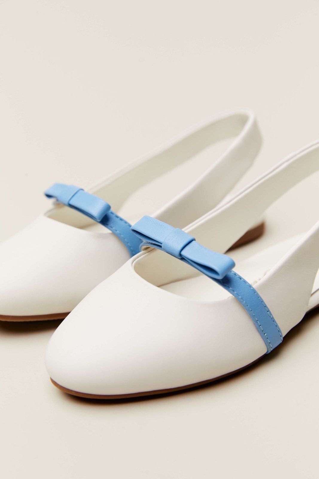 Carlota White/Blue Ballerinas by Age of Innocence