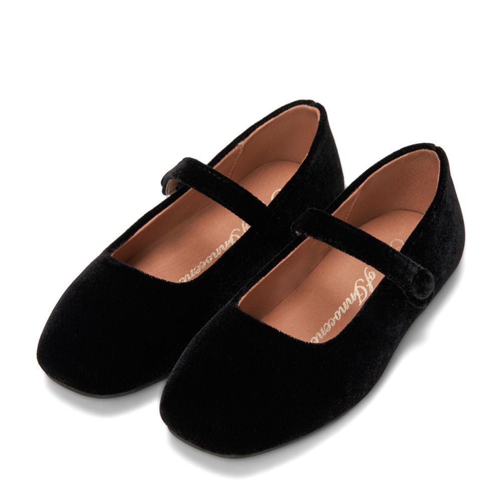 Cleo Black Flats Shoes Age of Innocence