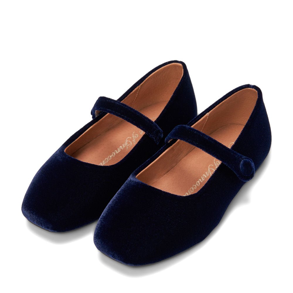 Cleo Navy Flats Shoes Age of Innocence