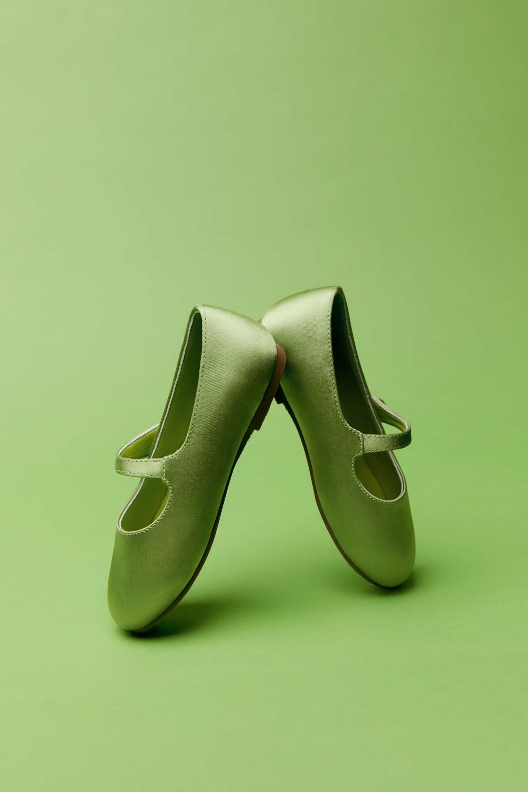 Elin Satin Green Shoes Shoes Age of Innocence