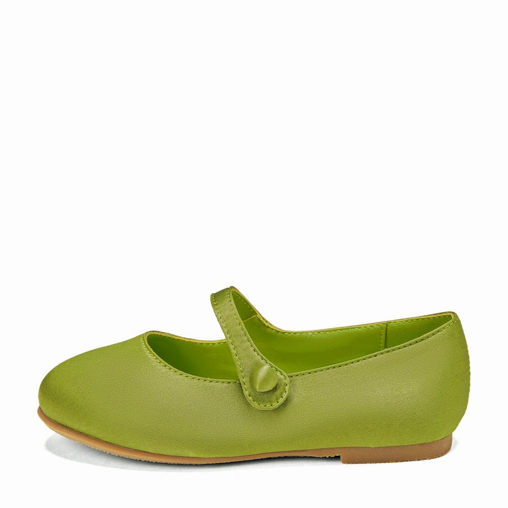Elin Satin Green Shoes Shoes Age of Innocence