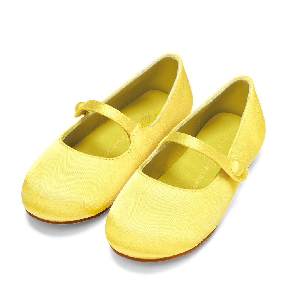 Elin Satin Yellow Shoes Shoes Age of Innocence