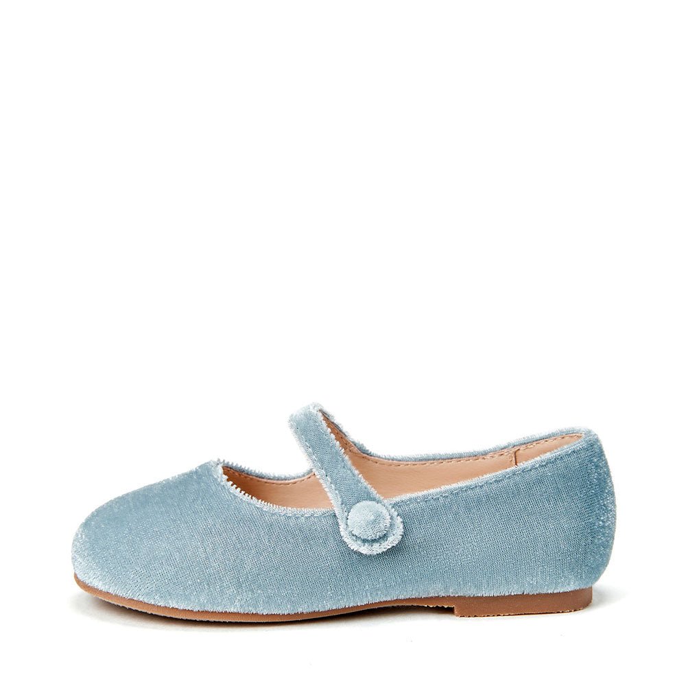 Elin Velvet Blue Shoes Shoes Age of Innocence