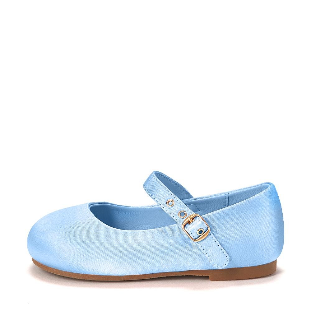 Eva Satin Blue Shoes Shoes Age of Innocence