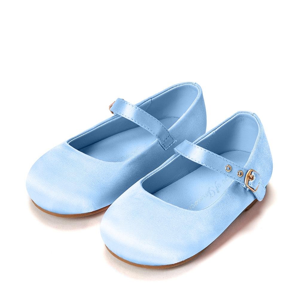 Eva Satin Blue Shoes Shoes Age of Innocence