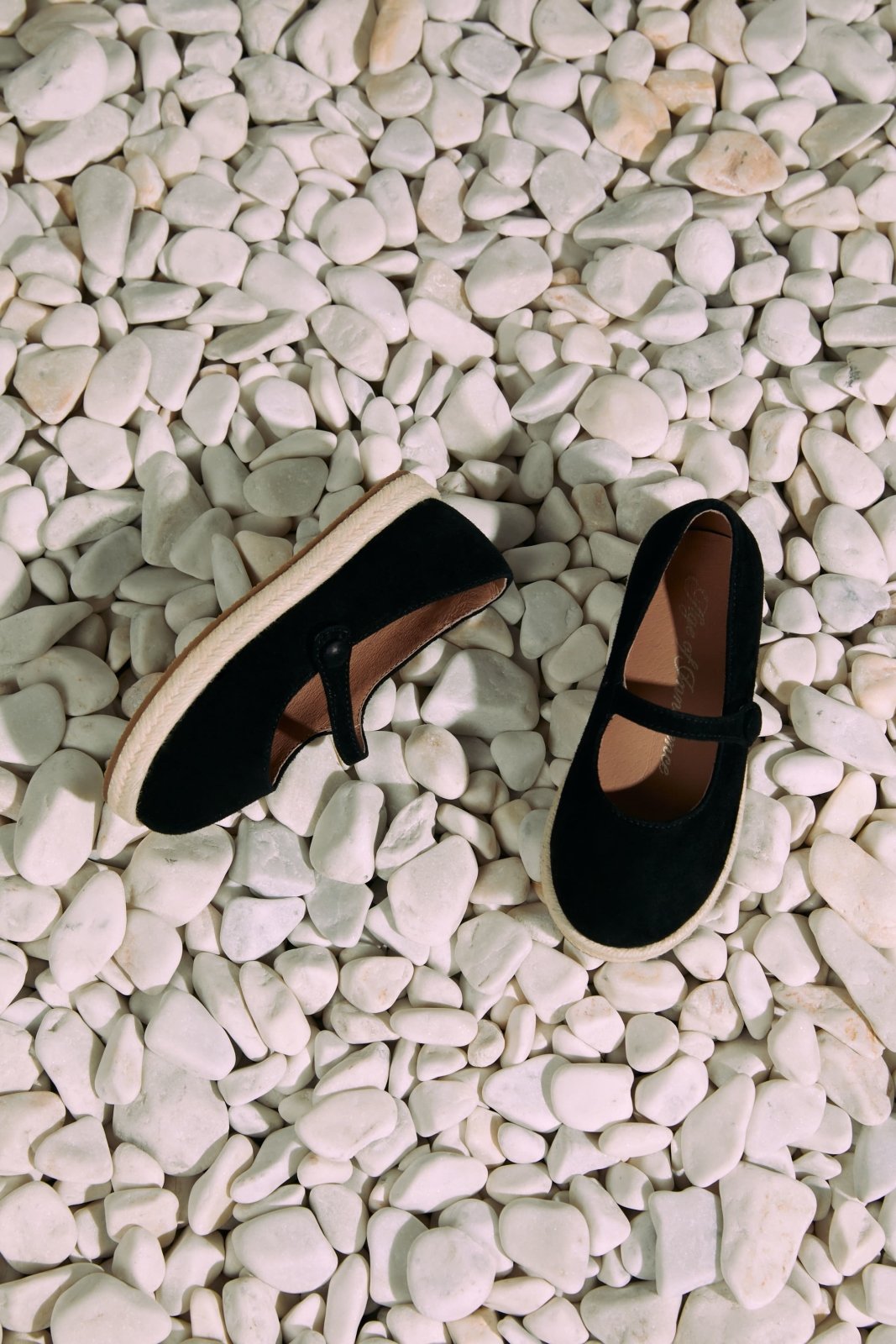 Hailey Suede Black Espadrilles Shoes Age of Innocence