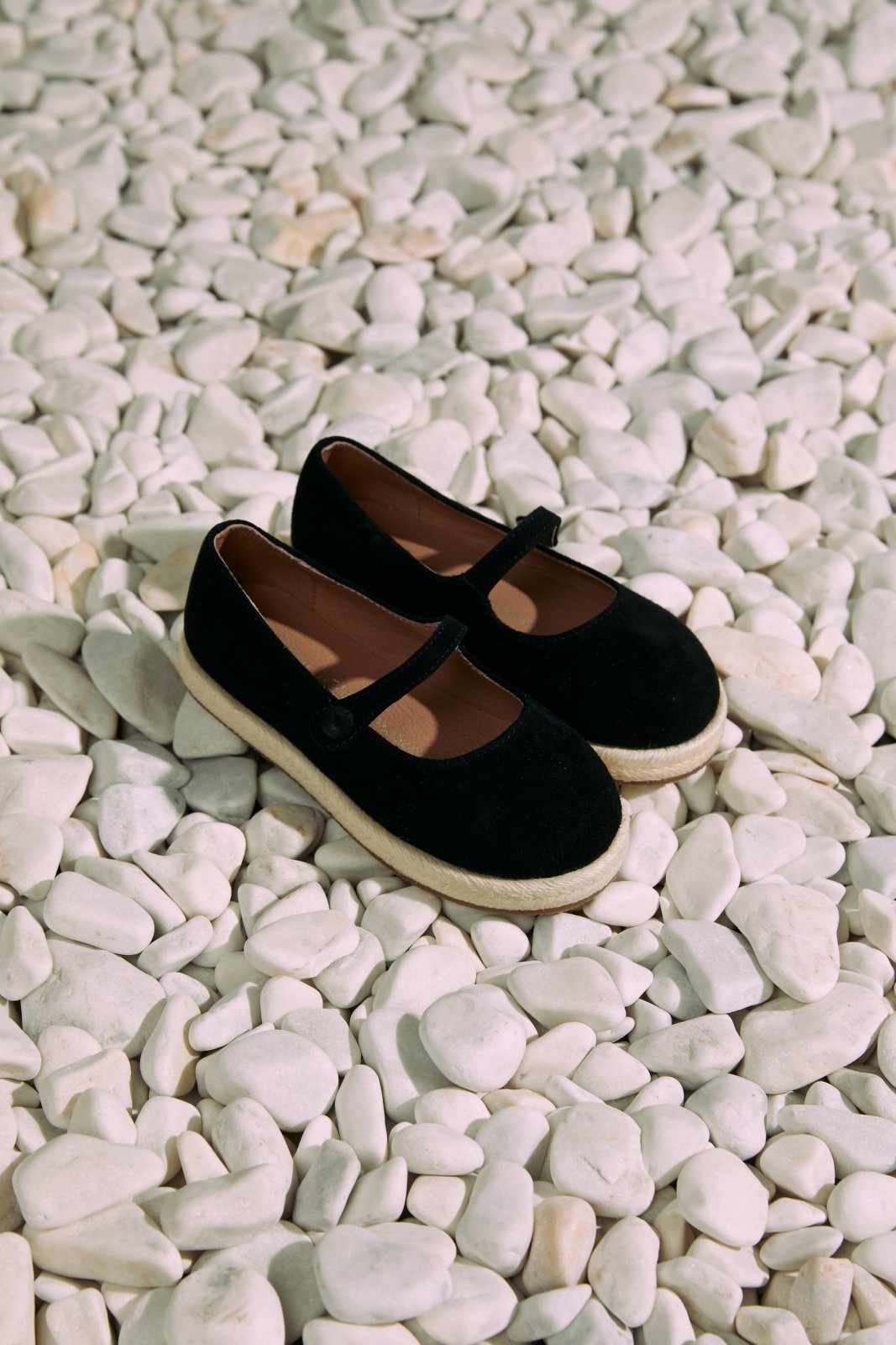 Hailey Suede Black Espadrilles Shoes Age of Innocence