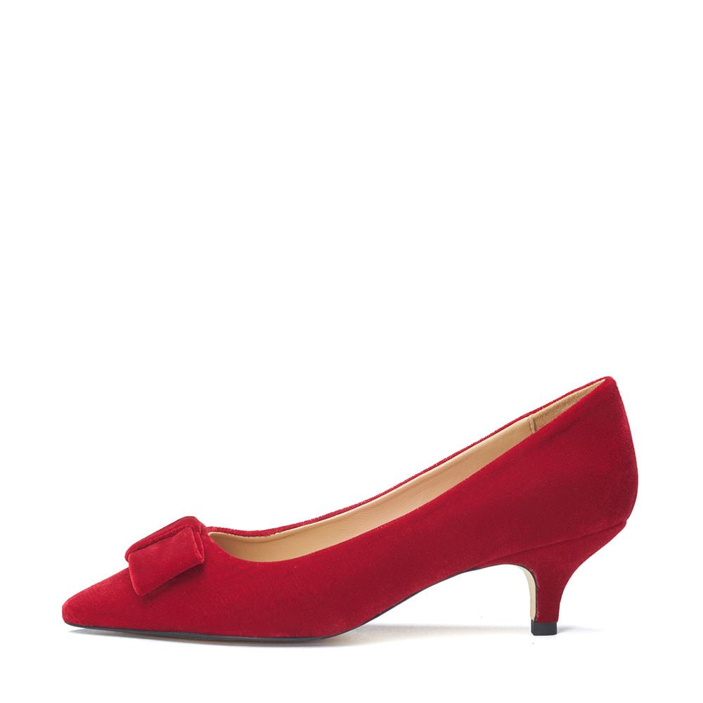 Jacqueline Velvet Red Shoes Shoes Age of Innocence Women