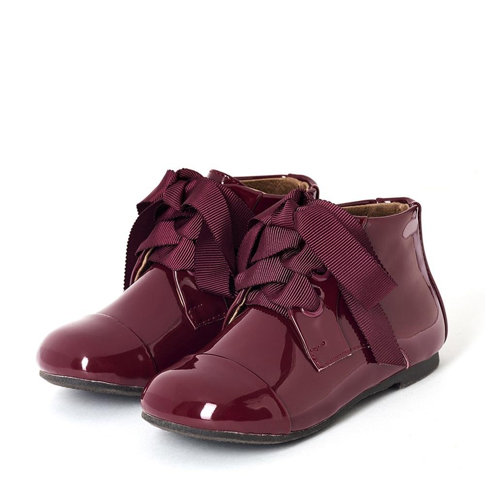 Jane PU Burgundy Boots Boots Age of Innocence