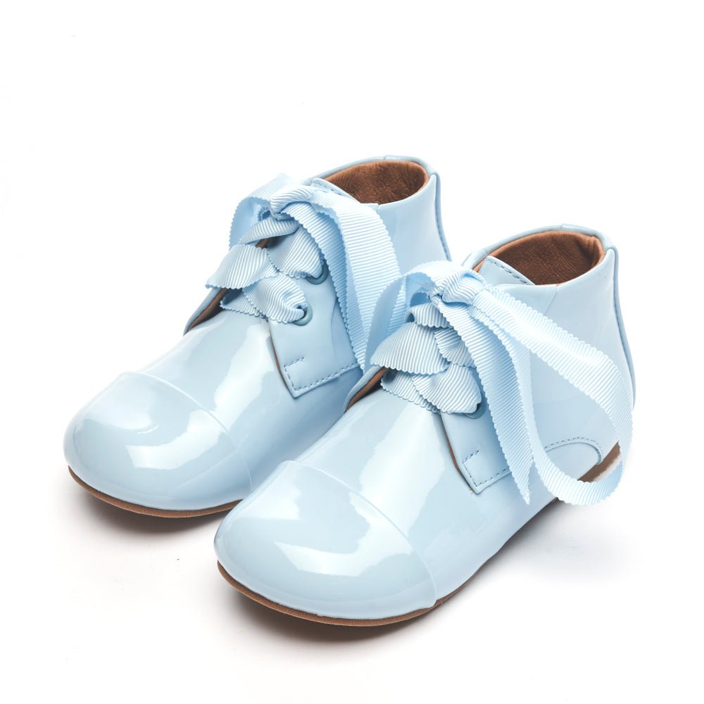 Jane PU Blue Boots Boots Age of Innocence