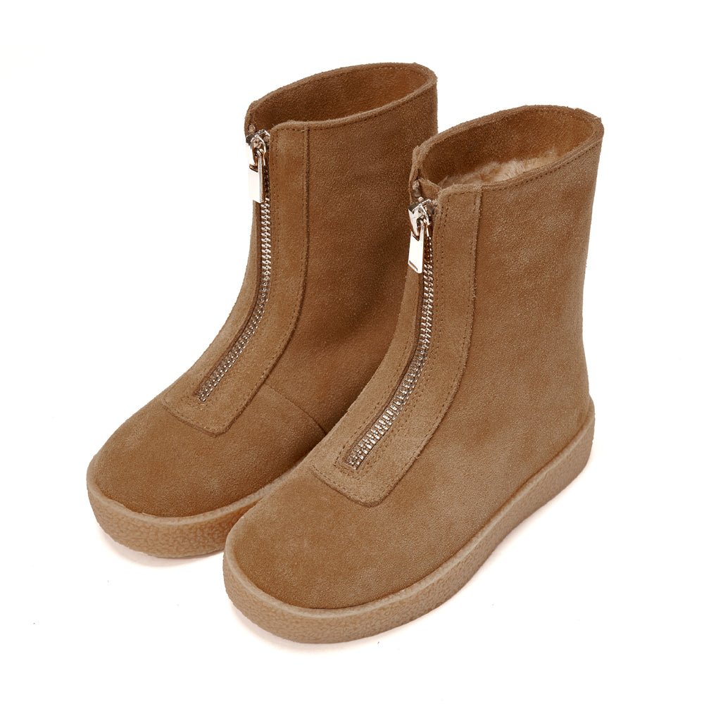 Leah Suede High Camel Boots Boots Age of Innocence