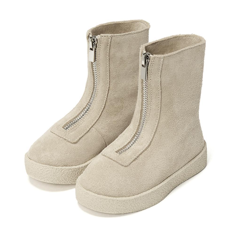 Leah Suede High Light beige Boots by Age of Innocence