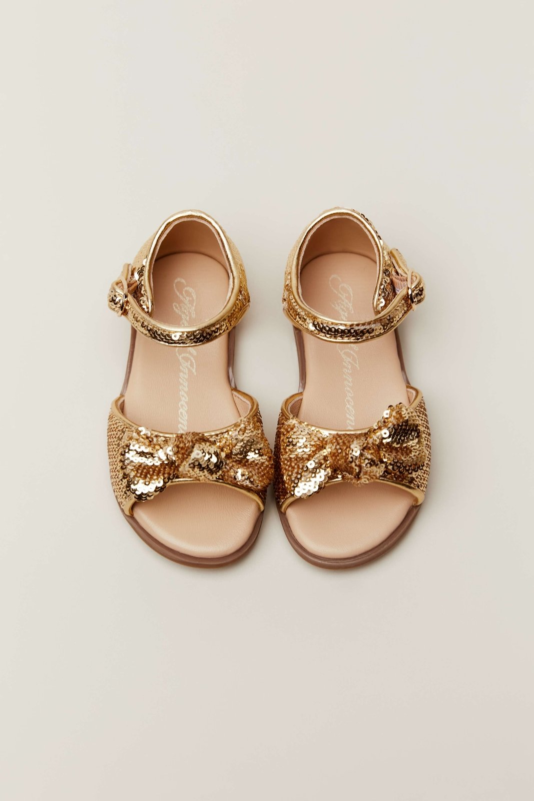 Margo Sequins Gold Sandals Sandals Age of Innocence