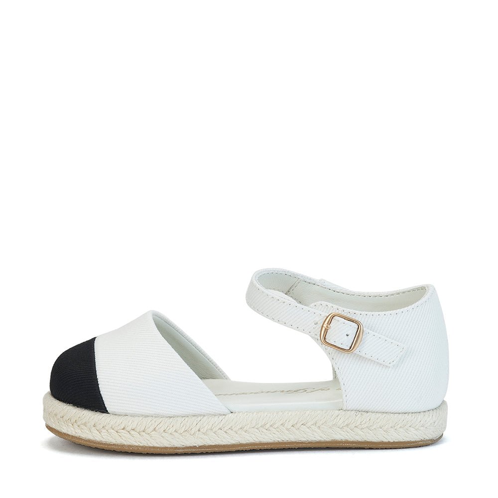 Marissa White/Black Espadrilles Sandals Age of Innocence