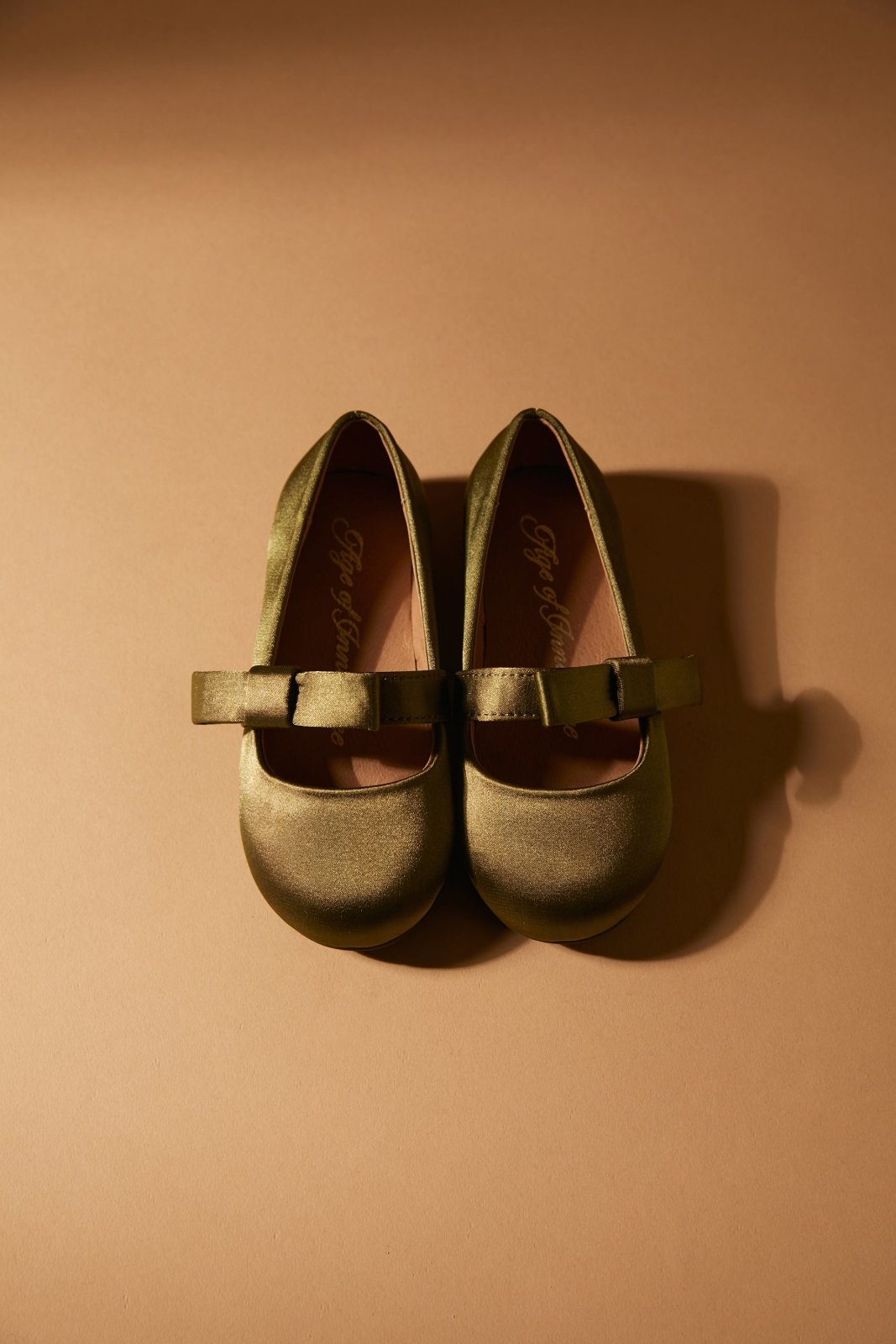 Mia Satin Khaki Shoes Shoes Age of Innocence